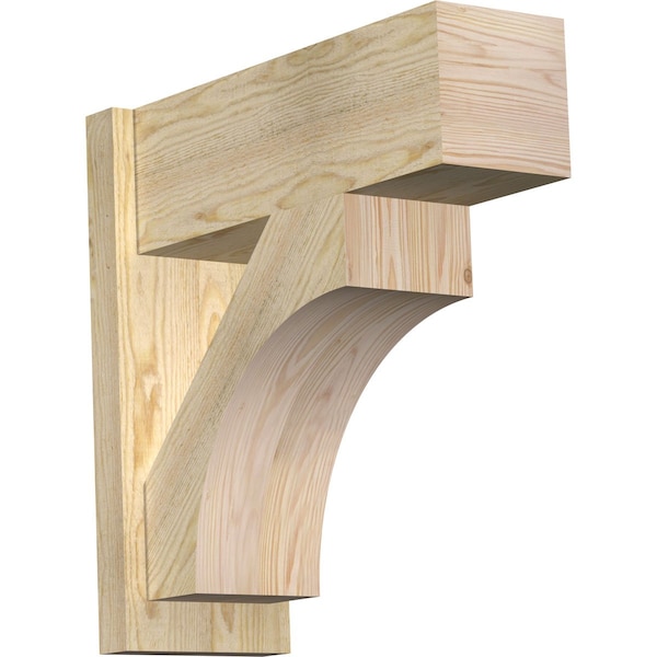 Ekena Millwork Westlake Block Rough Sawn Outlooker, Douglas Fir, 8"W x 22"D x 22"H OUT08X22X22WTL05RDF - main